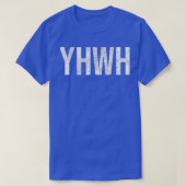God YHWH in Hebrew Meaning Tetragrammaton Yahweh F Tシャツ (デザイン正面)