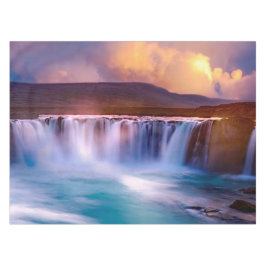 Godafoss Wasserfall Island テーブルクロス