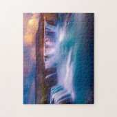 Goðafoss Waterfall Iceland ジグソーパズル (縦)