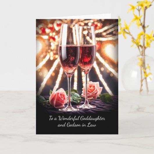 Goddaughter and Godson in Law Husband Anniversary カード (黄色い花)