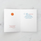 Goddaughter Confirmation Dove on Red カード (内部)