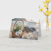 Goddaughter Happy Mothers Day with Candles カード (黄色い花)