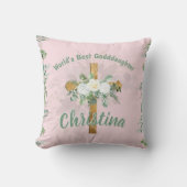 GODDDAUGHTER 最高の Baptism Confirmation クッション (正面)