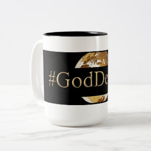 #GODDEEPER (TM)の黒15のozのツートーンマグ ツートーンマグカップ