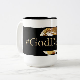 #GODDEEPER (TM)の黒15のozのツートーンマグ ツートーンマグカップ