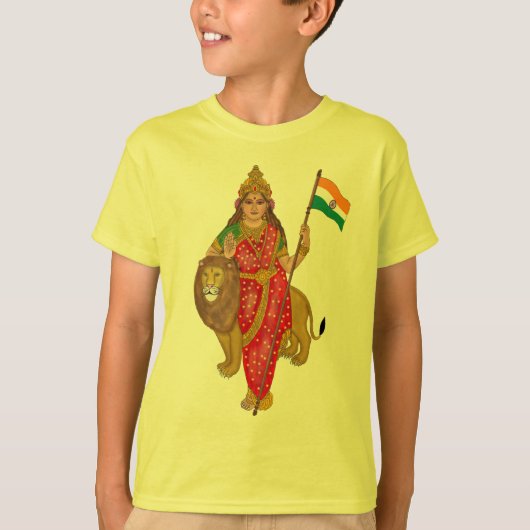 Goddess Bharat Mata T-Shirt Tシャツ (正面)