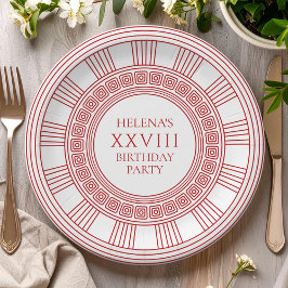 Goddess Birthday Party in pink ペーパープレート