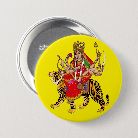 Goddess Chandraghanta Button 缶バッジ (正面&裏面)