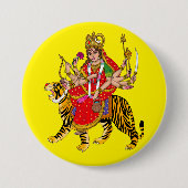 Goddess Chandraghanta Button 缶バッジ (正面)