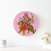 Goddess Chandraghanta Wall Clock ラージ壁時計 (ホーム)