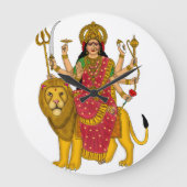 Goddess Durga Clock ラージ壁時計 (正面)