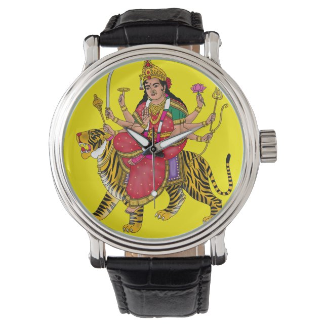 Goddess Durga Clock 腕時計 (正面)
