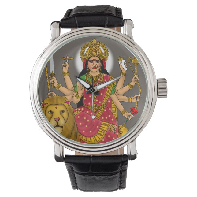 Goddess Durga Clock 腕時計 (正面)
