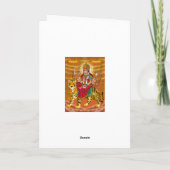 Goddess Durga Greeting Card カード (裏面)
