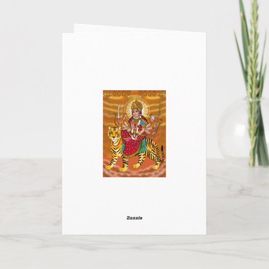 Goddess Durga Greeting Card カード (裏面)