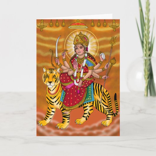 Goddess Durga Greeting Card カード (正面)