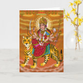 Goddess Durga Greeting Card カード (黄色い花)