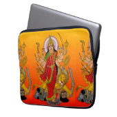 Goddess Durga Laptop Case ラップトップスリーブ (正面左)