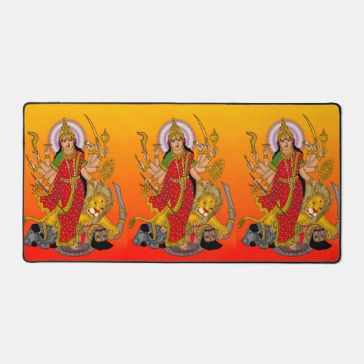 Goddess Durga Mouse Pad デスクマット (正面)