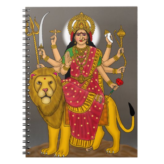 Goddess Durga Notebook ノートブック (正面)