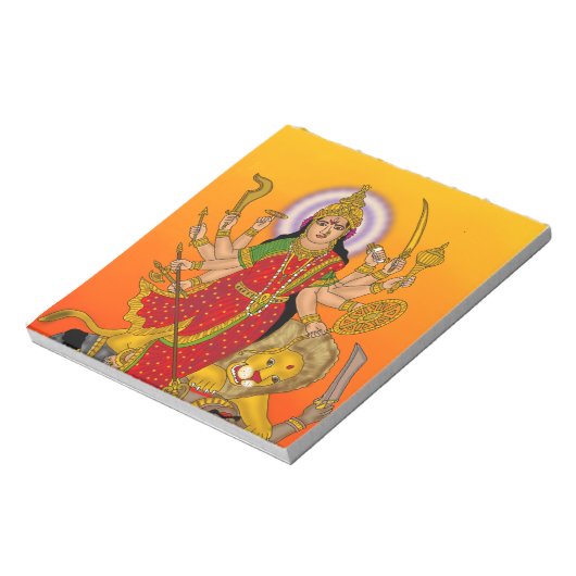 Goddess Durga Notepad ノートパッド (回転)