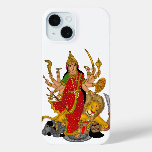 Goddess Durga Phone Case Case-Mate iPhoneケース (裏面)