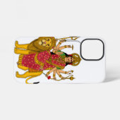 Goddess Durga Phone Case iPhoneケース (裏面横)