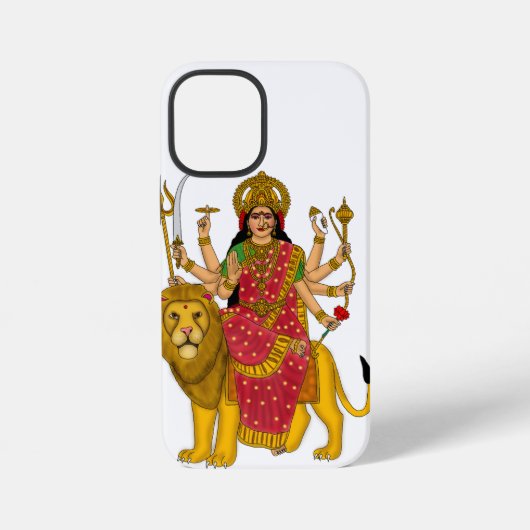 Goddess Durga Phone Case iPhoneケース (裏面)