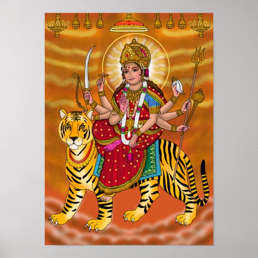 Goddess Durga Poster ポスター (正面)