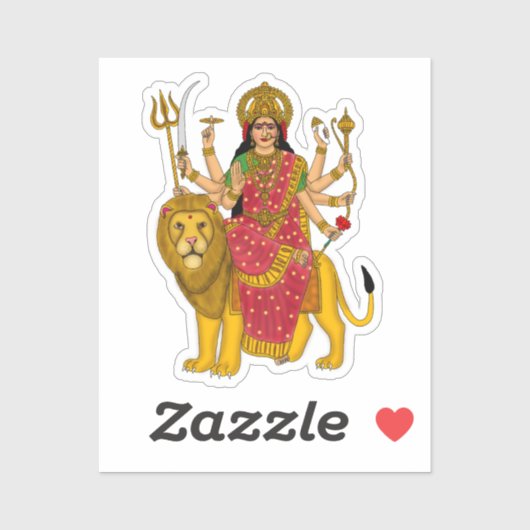 Goddess Durga Sticker シール (シート)