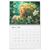 Goddess Flora – Nature’s Flowing Beauty カレンダー (2月 2026)