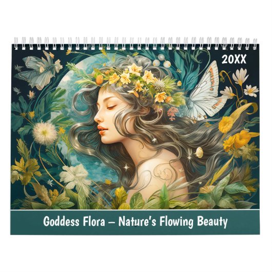 Goddess Flora – Nature’s Flowing Beauty カレンダー (カバー)