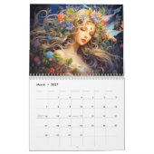 Goddess Flora – Nature’s Flowing Beauty カレンダー (3月 2027)