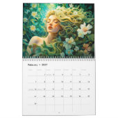 Goddess Flora – Nature’s Flowing Beauty カレンダー (2月 2027)