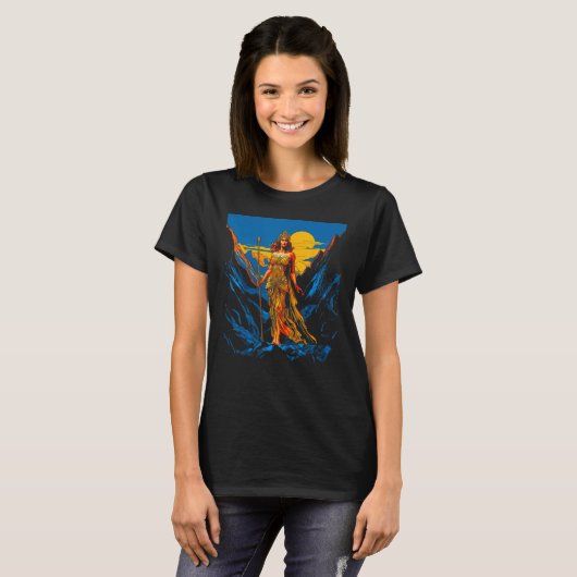 Goddess Hera Greek Mythology Tシャツ (正面フル)