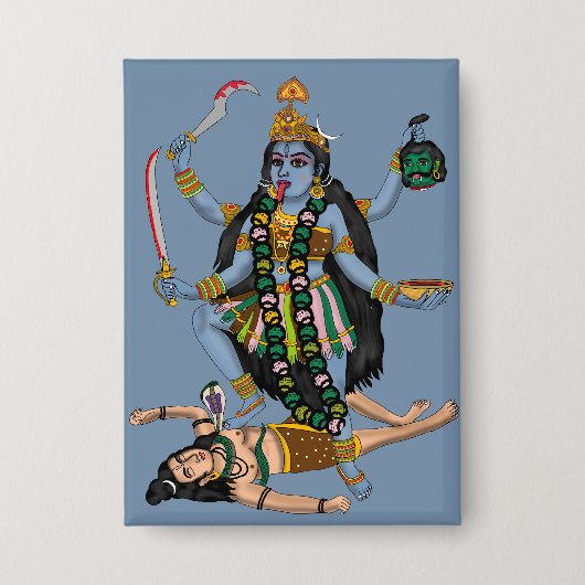 Goddess Kali Button 缶バッジ (正面)