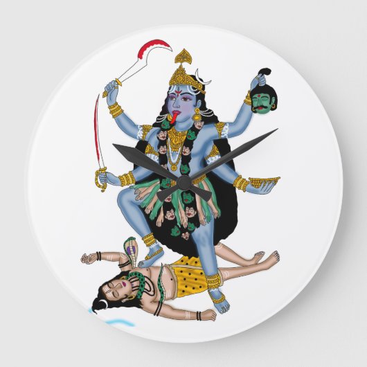 Goddess Kali Clock ラージ壁時計 (正面)