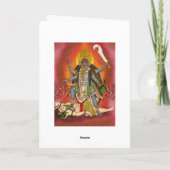Goddess Kali Greeting Card カード (裏面)