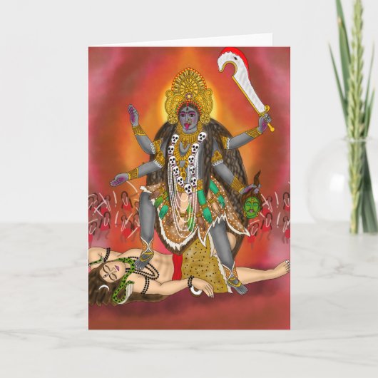 Goddess Kali Greeting Card カード (正面)
