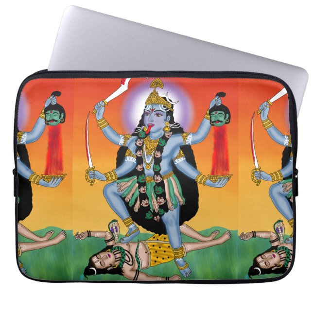 Goddess Kali Laptop Cover ラップトップスリーブ (正面)