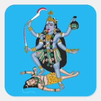 Goddess Kali Sticker スクエアシール