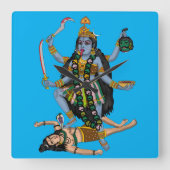 Goddess Kali Wall Clock スクエア壁時計 (正面)