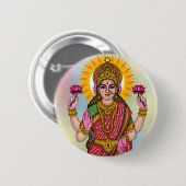 Goddess Lakshmi Button 缶バッジ (正面&裏面)