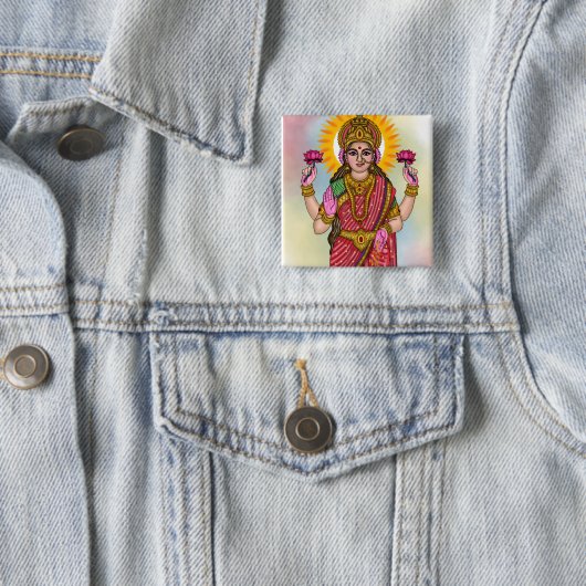 Goddess Lakshmi Button 缶バッジ (インサイチュ)