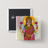 Goddess Lakshmi Button 缶バッジ (正面&裏面)