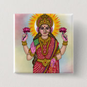 Goddess Lakshmi Button 缶バッジ (正面)
