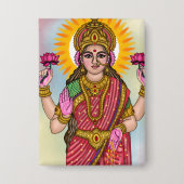 Goddess Lakshmi Button 缶バッジ (正面)