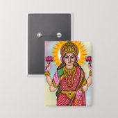 Goddess Lakshmi Button 缶バッジ (正面/裏面)