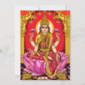 Goddess Lakshmi Greeting Card 招待状 (正面)