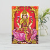Goddess Lakshmi Greeting Card 招待状 (スタンド正面)